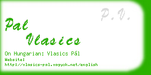 pal vlasics business card